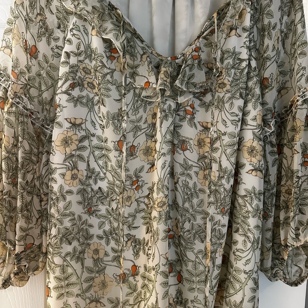 Floral Print Women's Blouse